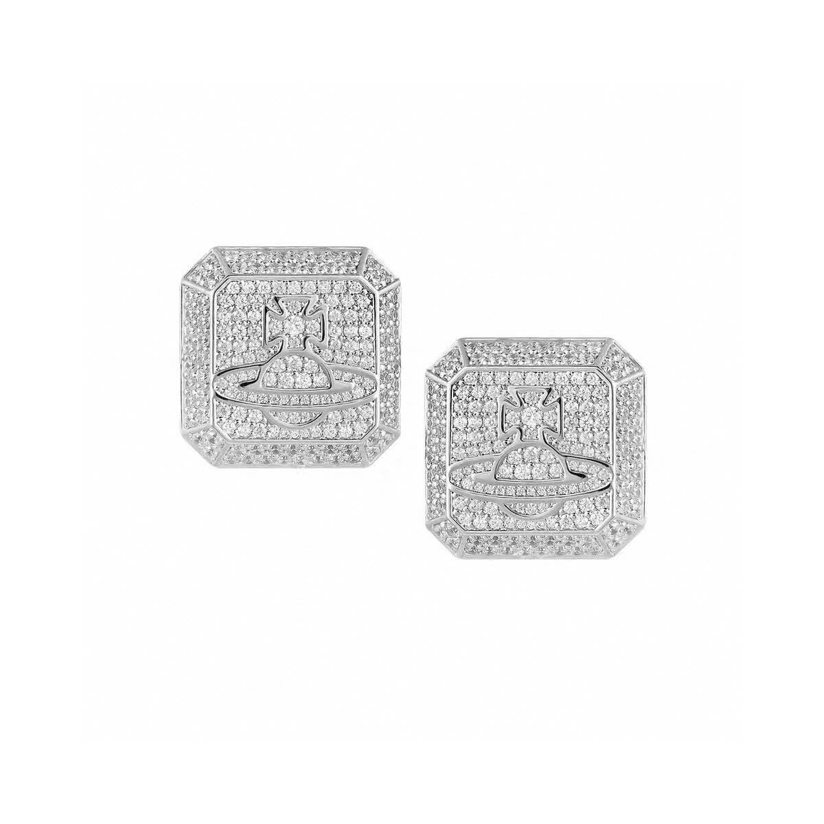Vivienne Westwood Anglomania Octagon Stud Earrings